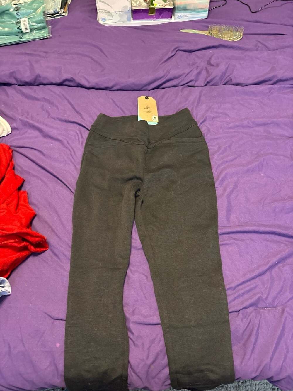 prAna Monte Baldo Legging High Rise Performance Knit in Black